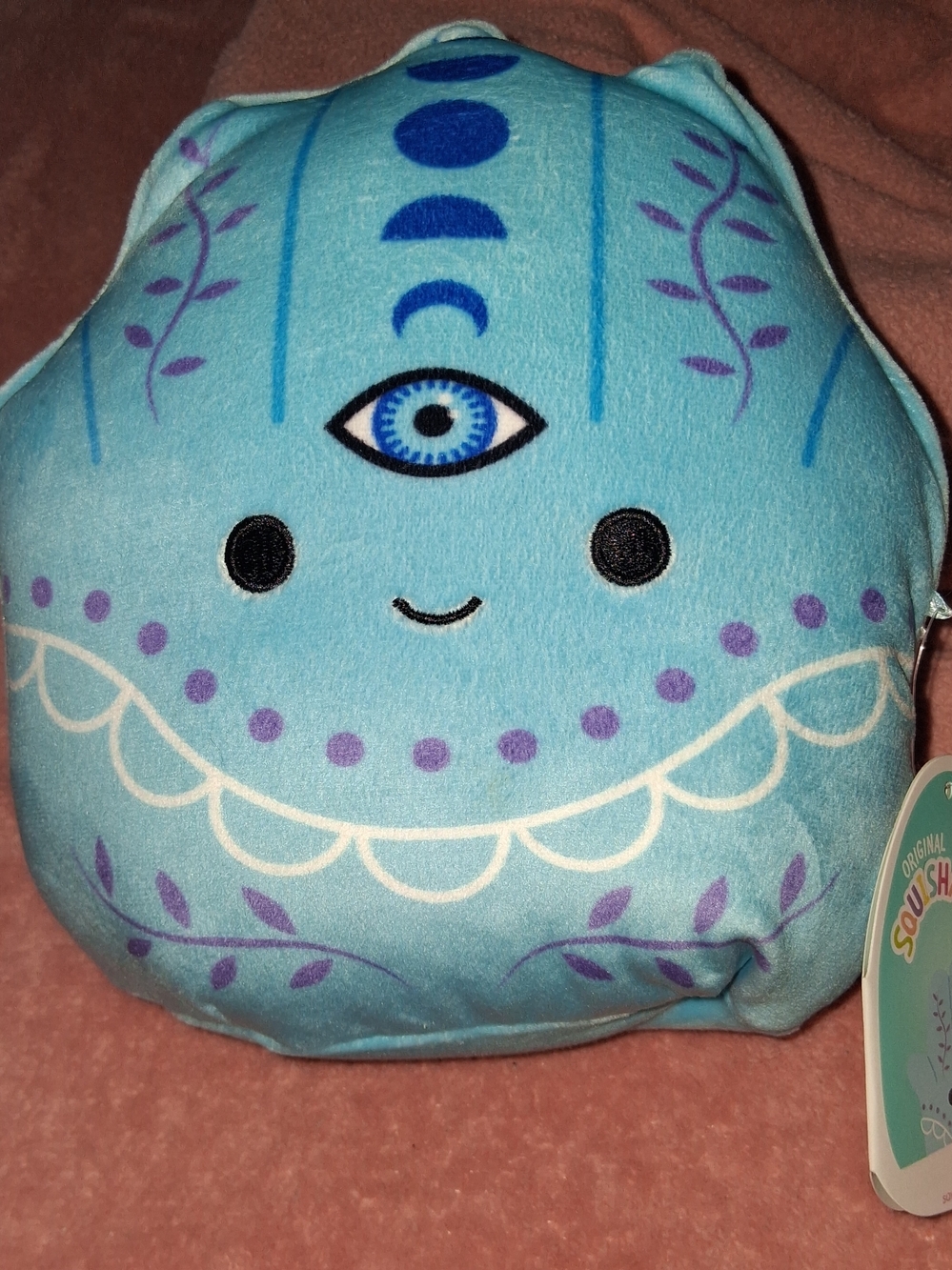 Squishmallows GISLA Blue Hamsa Hand Wellness Squad Plush NEW WITH TagS